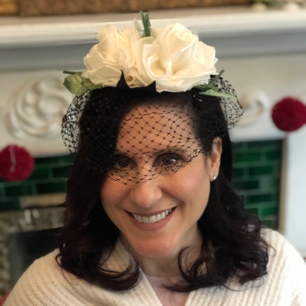 Vintage flower headpiece - Picture 1 of 6